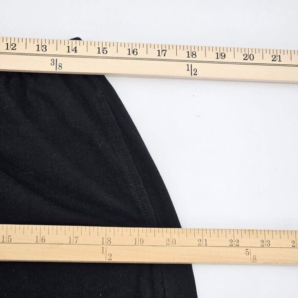 Habitat Deep Hem Flood Pants Black Women’s Size M Wide Leg Crop Minimalist - Picture 8 of 11